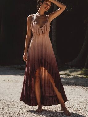 Blue Life x REVOLVE | High Low Sahara ruffle Summer Beach dress SZ S